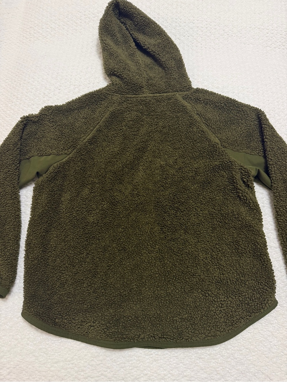 Nike Sherpa Therma Fleece Green Pullover Training Hoodie Size Medium - Picture 8 of 8